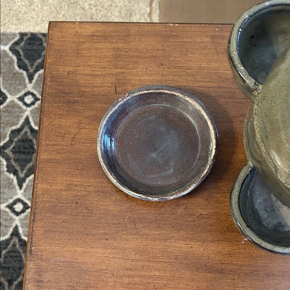 Handcrafted Green Ceramic Strawberry Planter - Picture 6 of 14